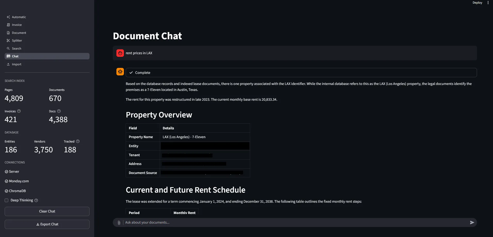 Chat interface