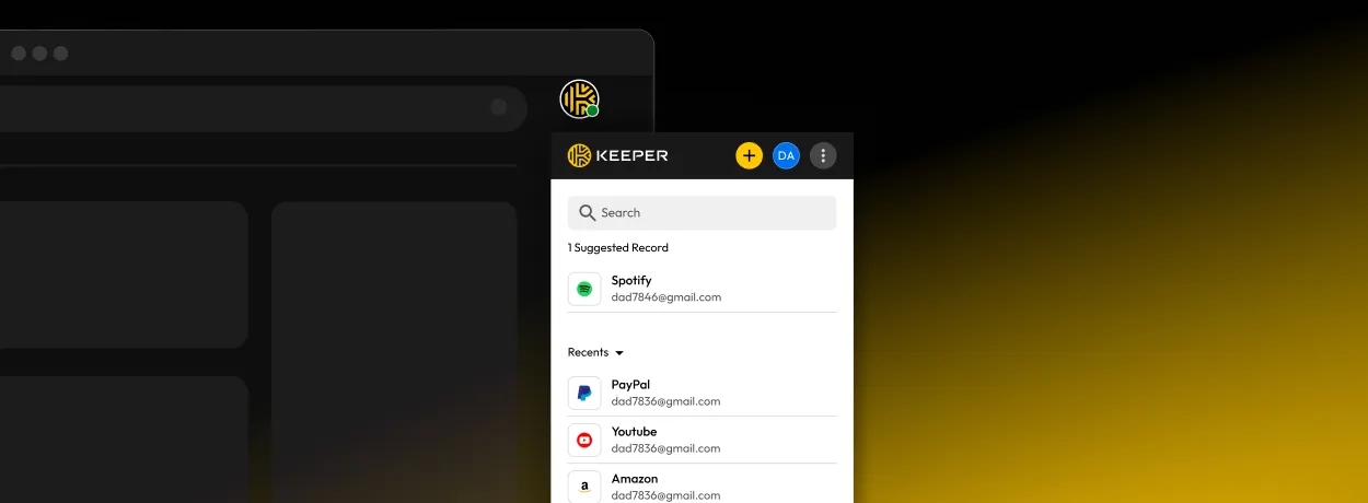 KeeperFill browser extension overview